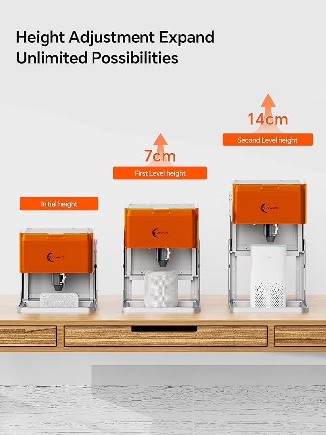 A1 Pro 10W Mini Laser Engraver with Camera, Portable Laser Engraver and Cutter Desktop Lazer Engraving Machine for Wood Leather Painted Metal Glass, Home DIY, Small Business, Class 1