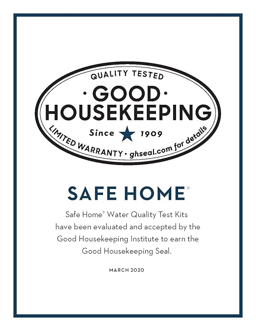 Safe Home® DIY Lead in Drinking Water Test Kit – Advanced Detection to 4 PPB – 5-Minute Test – 3 Levels of Test Results – EPA Lab Certified – Made in The USA – (4 Pack)