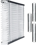 VEVOR 20x25x4 Furnace Air Filter, MERV 11 Pleated HVAC AC Replacement, Electrostatic 12-Month Air Cleaner, 4-Pack (Actual Size: 20.47x25.20x3.98 in), for Improving Home Indoor Quality