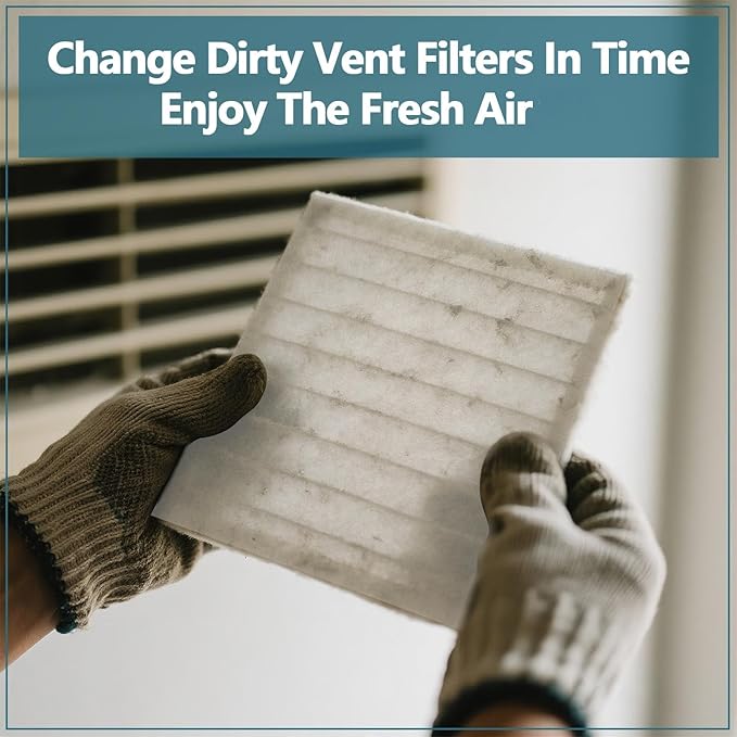 MERV 13 Filter Material, 23 Ft² Cut to Fit Air Filter Material for Captures Dust and Pet Dander as Small as 0.3 Microns. With Adhesive Hook Tape, Suitable for Ceiling and HVAC Furnace Vents