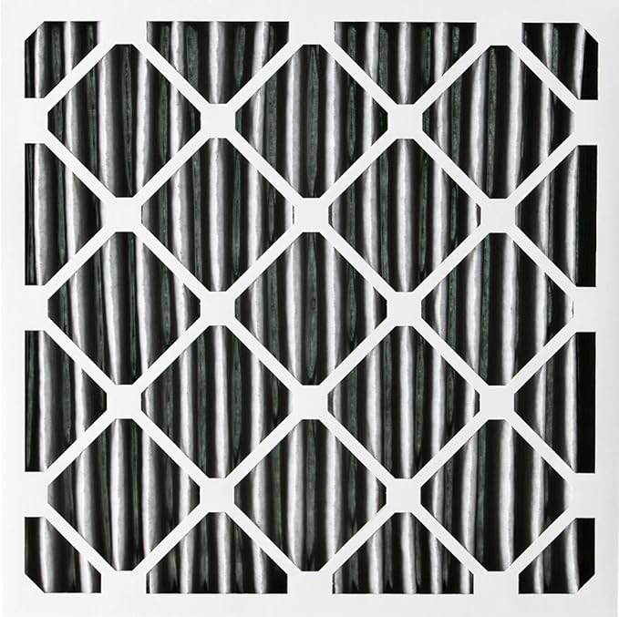 Nordic Pure 20x20x1 (Actual Size: 19 1/2 x 19 1/2 x 3/4) Furnace Air Filters MERV 12 Pleated Plus Carbon 2 Pack