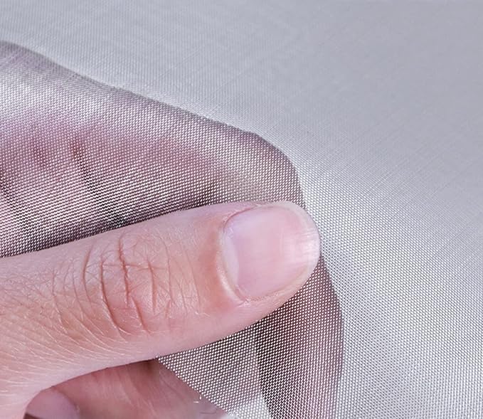 Stainless Steel Woven Wire Mesh Stainless Steel Wire Mesh 100 Mesh Filter Screen Rodent Proof Insect Mesh High Density Tear Resistant for Airbricks Garden Protection (Silver 1.2x6m