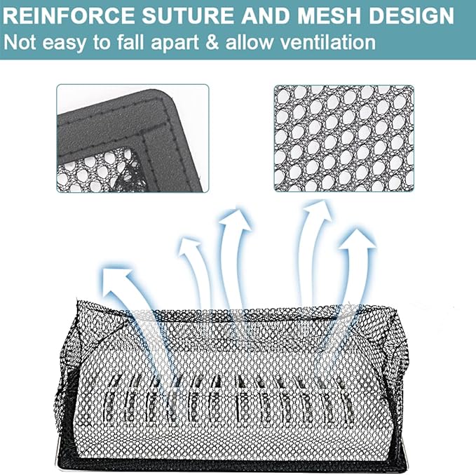 Floor Register Cover Trap，Floor Air Vent Cover Screen for Home Air Vent Filters 5-Pack Floor Vent Mesh Filters Net Trap… (2 x 12 Inch)