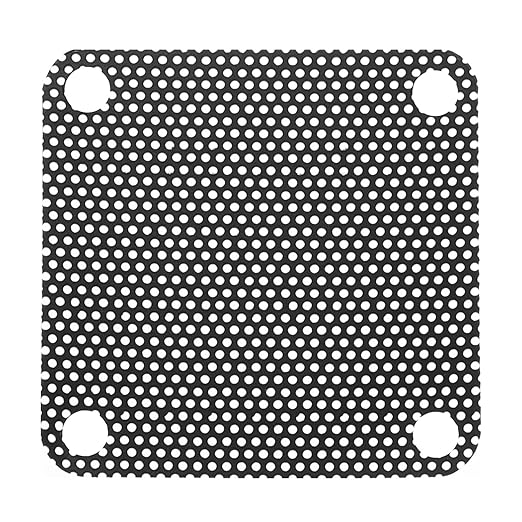 MECCANIXITY 10PCS PC Dust Filter, 40mmx40mm PVC Computer Case Cooler Dustproof Mesh Cover Fan Grills for Computer Chassis Speaker, Black