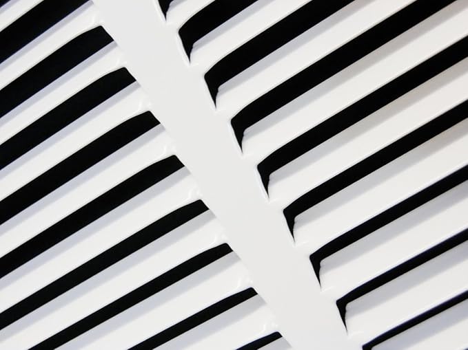 16" X 25 Steel Return Air Filter Grille for 1" Filter - Removable Face/Door - HVAC Duct Cover - Flat Stamped Face - White [Outer Dimensions: 18.5 X 26.75]