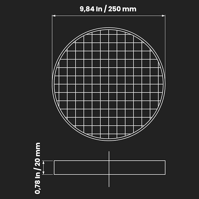 10" Inch Filter Replacement - Round Duct Filter System - G4 Class Filter and Mesh Screen - Dust Collection and Air Purification