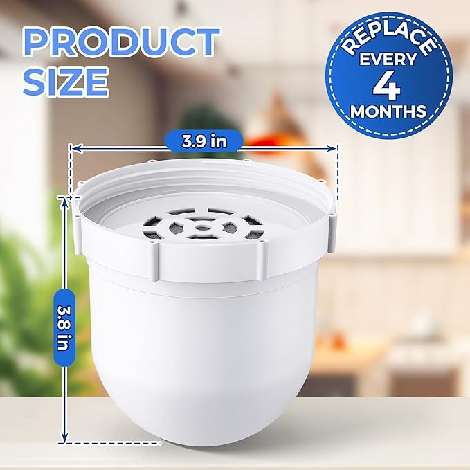 1 Pack Upgraded Water Pitcher Replacement Filter Compatible with Clearly Filtered No. 1 Filtered Water Pitcher, 100 Gallon Long Life, Removes Fluoride Chlorine Lead and Odors