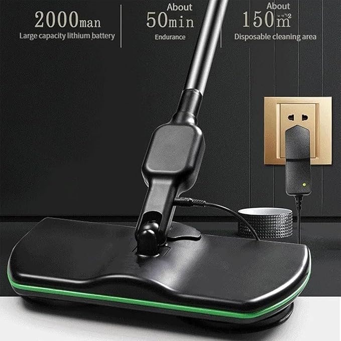 Spinning Cleaner Vacuum,Electric Mops for Floor Cleaning,Cordless Electric Mop,Floor Scrubber and Polisher Machine,Buffer Polisher for Home with Replacement Pad，Includes 8 PCS Cleaning Cloths