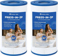 Future Way PRB35-IN Hot Tub Filter Replacement for Thermospa FL1008, Replace Filbur FC-2385, Pleatco Pure PRB35-IN, Unicel C-4335, 35 Sq. Ft, 5 X 9 Drop in Spa Filter, 2 Pack