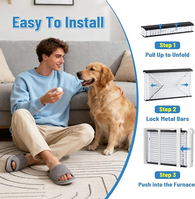 2 Pack 413 Replacement Air Filter, 16x28x4 Inches, MERV 13 Furnace, Compatible with Aprilaire 1410, 1610, 2410, 2416, 3410, 4400, NOTE: Not Fit for 1413 Upgrade Kit,Model 2400, 2140