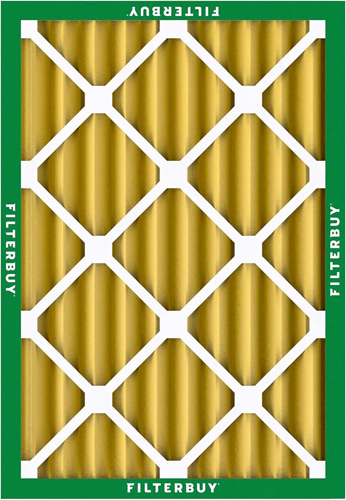 Filterbuy 18x24x4 Air Filter MERV 11 Superior Pet & Allergy Defense (2-Pack), Electrostatic Pleated HVAC AC Furnace Filters Replacement, Made in USA (Actual Size: 17.50 x 23.38 x 3.63)