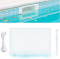 Pool Skimmer Guard Kit Pool Skimmer Screen Net Skimmer Catcher Leaf Shield Net for Inground or Above Ground Pools Debris Easy Assembly Prevent Blockage Anti-Rust & Anti-Corrosion