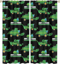 Kids Agriculture Machine Window Curtains, Farm Equipment Tractors Transport Combines Rod Pocket Decorative Windows Curtain for Boys Children Teens Room Decor 52x84in (30% Blackout)