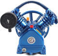 Air Compressor Pump Head 3Hp 175PSI 2-Cylinder Air Compressor Pump Pneumatic Air Compressor Motor Air Pump Head For Mining Construction Scientific Research Factory 2200W 13.78 * 9.84 * 12.6In