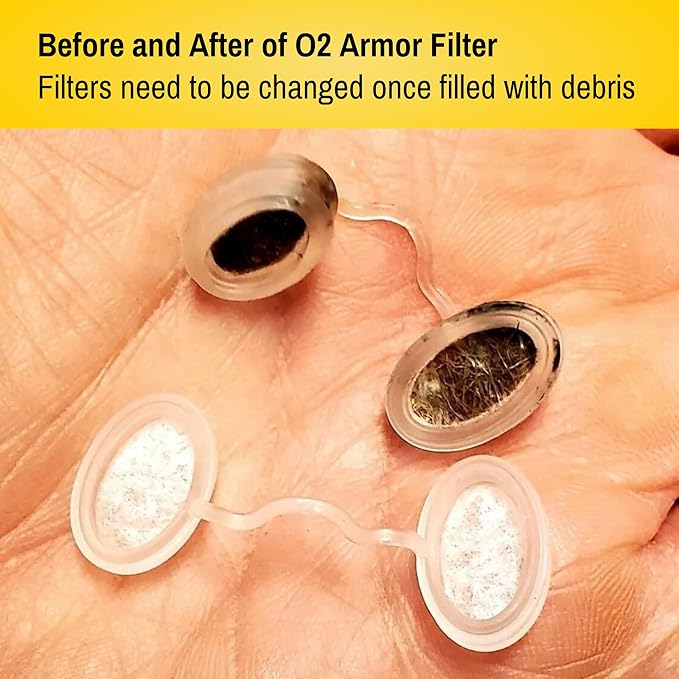 O2 Armor Nose Filters for Welders & Allergies - Nose Filter for Dust - Nasal Filters for Welding - Nose Dust Mask for Construction (50 Pack, Size X-Large)