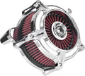 Air Filter Cleaner for Harley Davidson Softail Touring Street Road King Glide Trike for Harley Davidson Air Intake Filters for Touring 08-16, Softail 16-17 Red