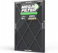 PuroAir MegaFilter - 16x20x1 Air Filter MERV 13 Activated CarbonTech Defense - Heavy Duty 3 Layer Furnace Filters Allergens, Pollen, Dust, Pet Dander, Smoke, Odors - HVAC Air Filter 16x20x1 (1-Pack)