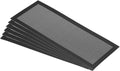 PATIKIL 4"x10" Magnetic Vent Cover, 6 Pack Floor Wall Air Registers Cover Strong Magnet Vent Screen Mesh for Blocking Hair Dust Debris, Black