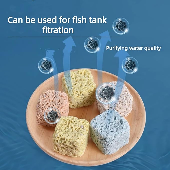 Aquarium Ceramic 420g Bio Ceramic Media Ring for Aquarium Filter Replacement Biological Material Remover for Aquarium Fish Tank Pond Filter