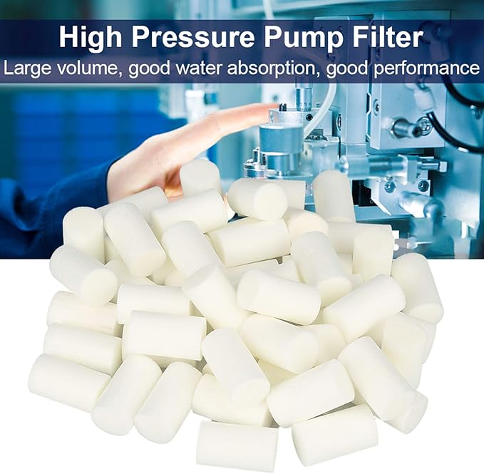 4500 Psi Compressor,Nebulizer Filters,Pump Filter Core, Good Performance 2 X 3.5cm / 0.79 X 1.38in Good Water Absorption High Pressure Pump Filter