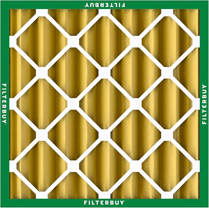 Filterbuy 24x24x4 Air Filter MERV 11 Superior Pet & Allergy Defense (2-Pack), Electrostatic Pleated HVAC AC Furnace Filters Replacement, Made in USA (Actual Size: 23.38 x 23.38 x 3.63)