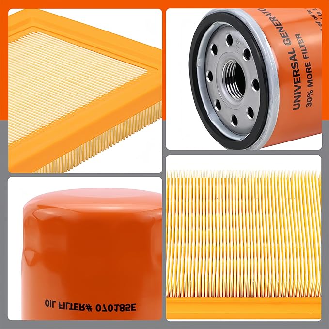 6485 Maintenance Kit for Generac 16-26kW Air Cooled Standby Generators - Compatible with 22kW 24kW Guardian Series, Includes 070185E Oil Filter, 0J8478S Air Filter, RC12YC Spark Plugs