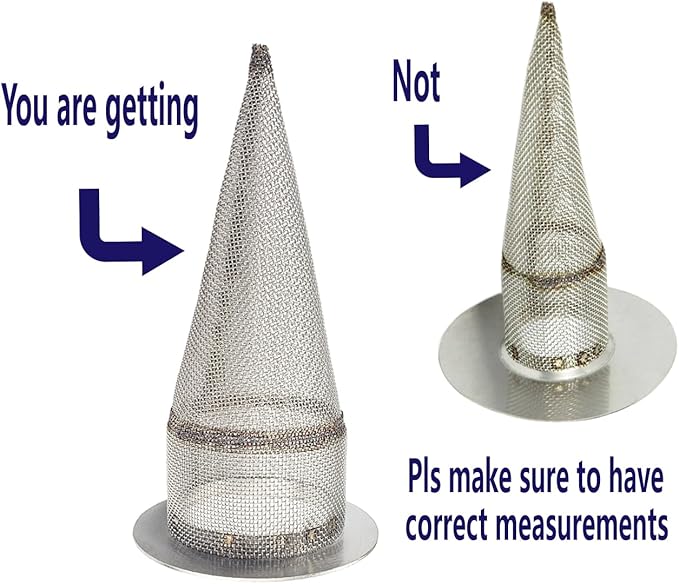 1 PC-Cone-Type Stainless Steel Spark Arrestor Screen 1.625”