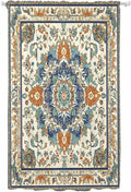 Sheer Curtains 96 Inches Long, Southwest Farmhouse Semi Sheer Curtains Light Filtering Window Treatment, Orange Blue Desert Bohemian Privacy Voile Drapes for Living Room Bedroom 52x96 Inch