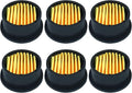 Zorfeter 6PCS Air Compressor Silencer Filter Elements for 1/2" 1/4" 3/8", Air Compressor Replacement Intake Paper Filter Sound Muffler Accessories for Blowers, Generators, Exhaust Ports HE015