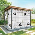 Wood Grain Outdoor Curtains for Patio Claws Animals Wooden White Waterproof Outside Curtains with Grommet Top Weatherproof Curtain for Cabana Pergola Gazebo, 1 Panel, 54" W x 108" L
