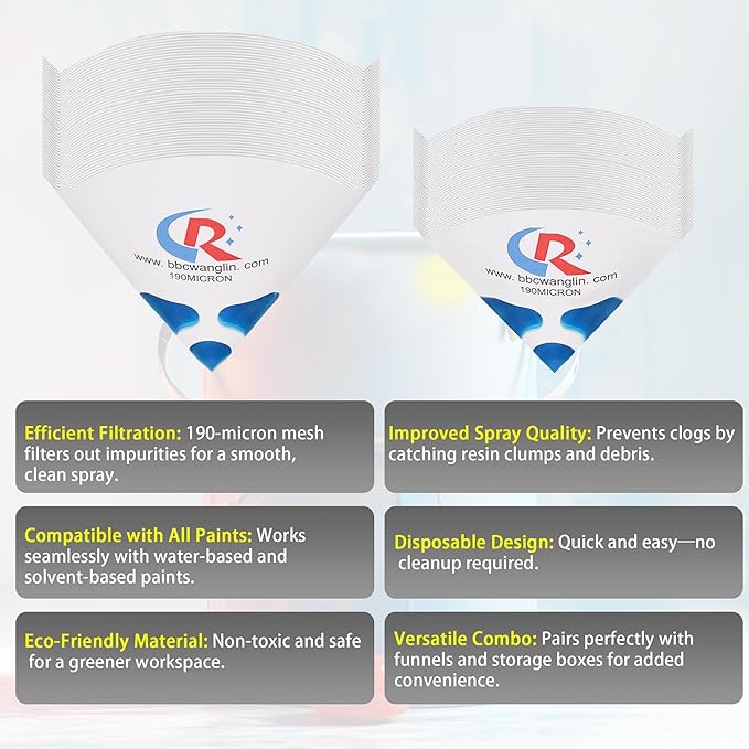 Paint Strainer Dispenser Kit System with Small Strainers 350pcs and Large Strainers 180pcs