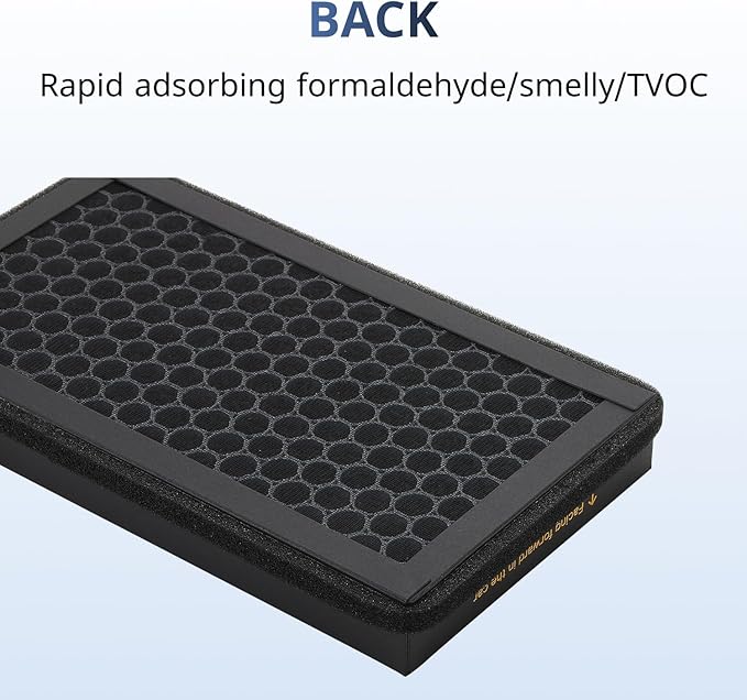 Tesla Model 3/Y HEPA Cabin Air Filter 4 Pack - PM2.5 Activated Carbon Replacement for Model 3 Model Y (2016-2025) H13 True HEPA