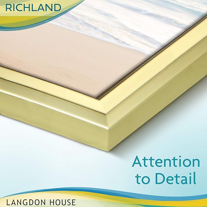 Langdon House 8x10 Picture Frames Set (Gold, 6 Pack) Distinguished Edging for Classic Style, Richland Collection