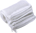 Segarty Filter Media Bags, 10PCS 11.7x7.8 Inch Aquarium Nylon Mesh Bags with Plastic Zipper, Fish Tank White Net Bags for Pellet Carbon, Bio Balls, Ceramic Rings, Ammonia Remover