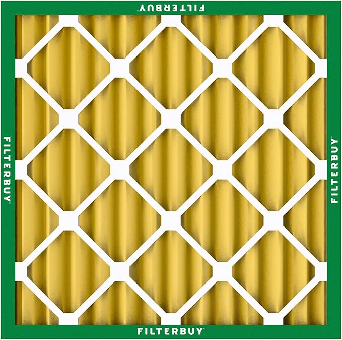 Filterbuy 24x24x2 Air Filter MERV 11 Superior Pet & Allergy Defense (1-Pack), Electrostatic Pleated HVAC AC Furnace Filters Replacement, Made in USA (Actual Size: 23.38 x 23.38 x 1.75)