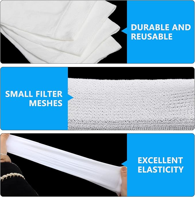 60 Pack Pool Skimmer Socks, Pool Filter Socks for Skimmer Baskets, Ultra-Fine Mesh Skimmer Sock Cleans Debris and Leaves for In-Ground and Above Ground Pools