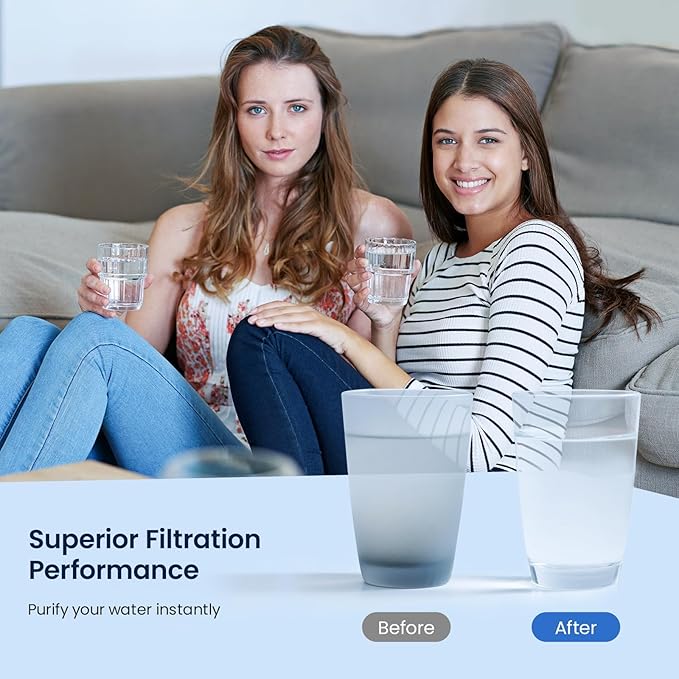 GLACIER FRESH Replacement for Bosch 11025825 Ultra Clarity Pro Refrigerator Water Filter BORPLFTR50, Compatible with KWF 2000, 12028325, 11032531, BORPLFTR50, WFC100MF, B36CT80SNS, B36CL80ENS (2 Pack)