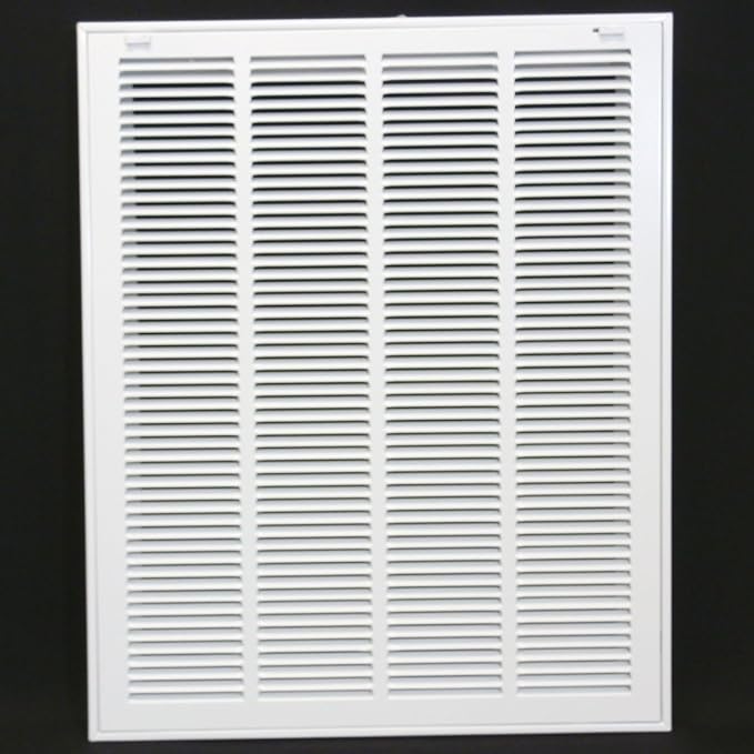 HVAC Premium 20 x 25 Duct Opening Steel Return Air Filter Grille, for 1-inch Filter, Removable Door, Flat Stamped HVAC Vent Cover Grille, Outer Dimensions 22.5 x 27.5