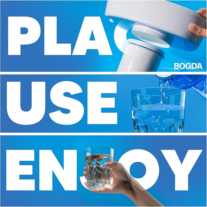 BOGDA 4 Pack Water Filter Replacement Zero, 5-Stage Compatible with Zero Pitcher and Dispenser, Fit for Zero Filter Water Replacement Filters and ZR-001 ZR-017 ZR-004