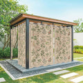 Vintage Outdoor Curtains for Patio Grass Herbal Botanical Garden Plants Waterproof Outside Curtains with Grommet Top Weatherproof Curtain for Cabana Pergola Gazebo, 2 Pack, 54" W x 95" L