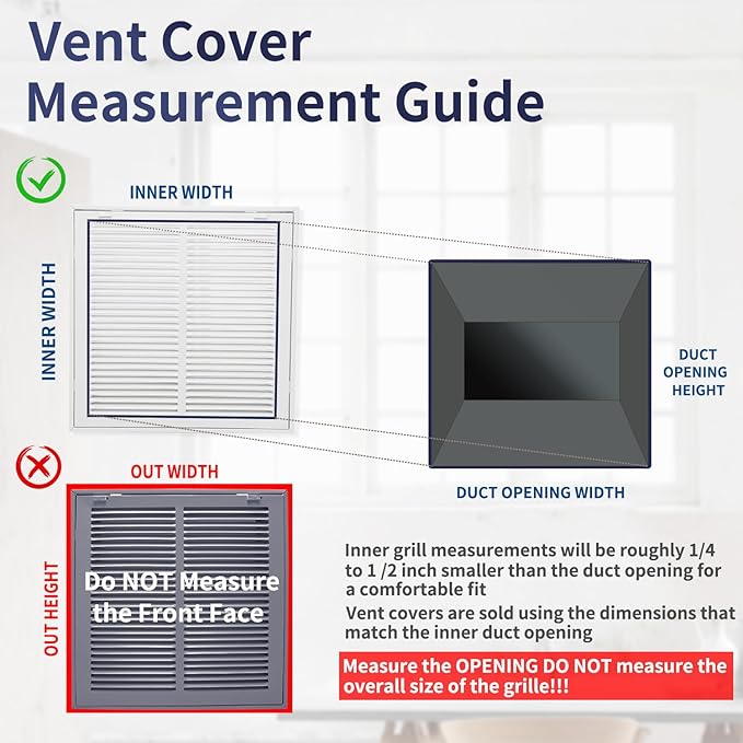 20"W x 12"H [Duct Opening Size] Steel Return Air Filter Grille - Removable Face/Door for 1 inch Filters -HVAC Vent Cover Grill - White [Outer Dimensions: 22 5/8"W X 14 5/8"H]