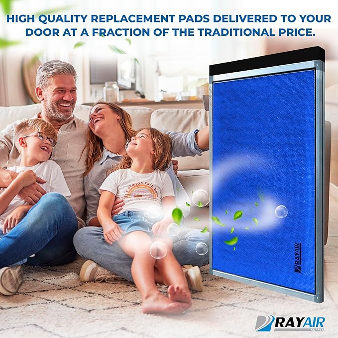 RayAir Supply 20x25 Replacement Filter Pads Compatible with Dynamic Air Cleaner 20X25 Refill (3 Pack), Made in USA