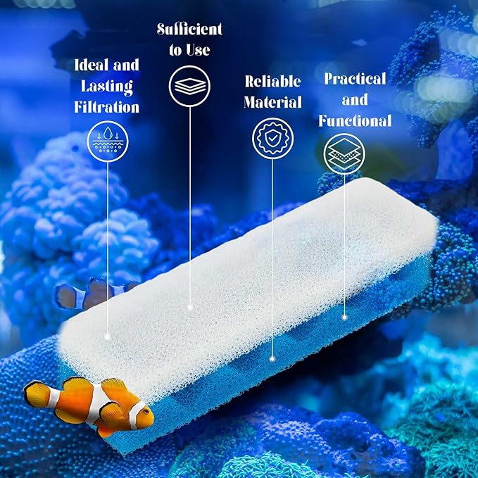 38 Pcs Compatible with Fluval 406/407 Filter Media Canister Filter Maintenance & Replacement Kit, Including Bio Sponge, Activated Carbon, Ceramic Rings, Mesh Bags, Rags, Silicone Lubricant