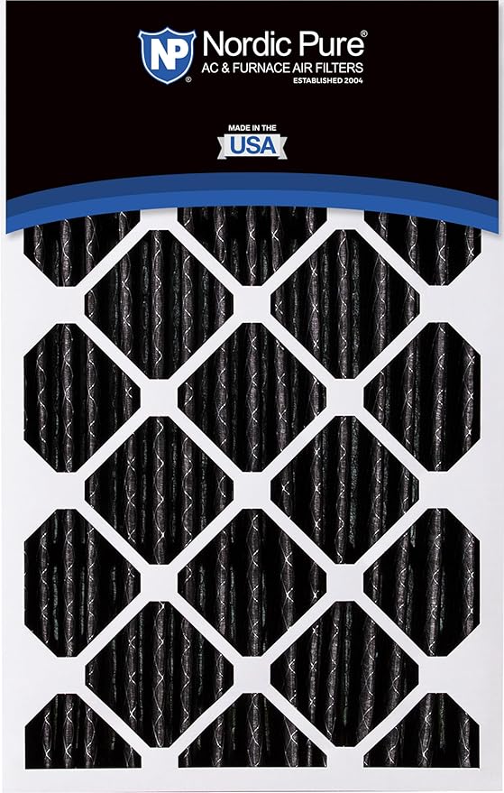 Nordic Pure 16x25x5 (Actual Size: 15 3/4 x 24 3/4 x 4 3/8) Honeywell Replacement Air Filters MERV 8 Plus Carbon 1 Pack