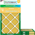 Filterbuy 13.5x29.5x1 Air Filter MERV 11 Superior Pet & Allergy Defense (3-Pack), Electrostatic Pleated HVAC AC Furnace Filters Replacement, Made in USA (Actual Size: 13.50 x 29.50 x 0.75)