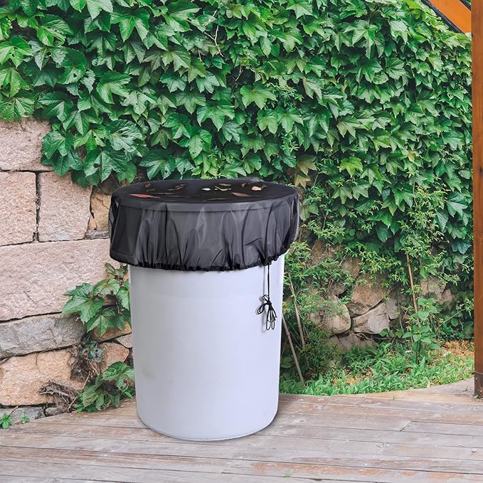 37.5 Inch Mesh Cover for Rain Barrel,Rain Bucket Leaf Filter Screen Cover
