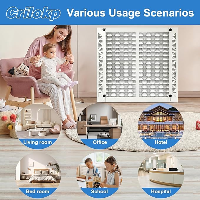 2 Pack 410 Replacement Filter Compatible with AprilAire Whole House Air Purifiers Model 1410, 1610, 2410, 2416, 3410, 4400,Size:16x25x4(15.5" x 27.36" x 3.77") MERV 11 Pleated HVAC AC Furnace Filter
