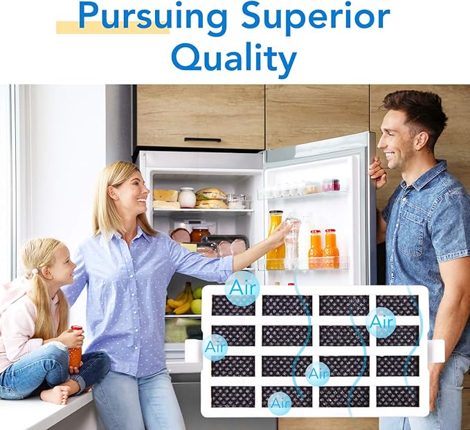 ICEPURE W10311524 Refrigerator Air Filter Replacement for Whirlpool AIR1, W10311524, 2319308, W10335147, 1876318, FreshFlow Air Filter, AP4538127, AH2580853, EA2580853, PS2580853, 6PACK