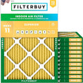 Filterbuy 14x18x1 Air Filter MERV 11 Superior Pet & Allergy Defense (12-Pack), Electrostatic Pleated HVAC AC Furnace Filters Replacement, Made in USA (Actual Size: 13.50 x 17.50 x 0.75)