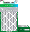 Filterbuy 9.75x23.75x4 Air Filter MERV 8 Essential Dust & Allergy Defense (2-Pack), Electrostatic Pleated HVAC AC Furnace Filters Replacement, Made in USA (Actual Size: 9.75 x 23.75 x 3.63)